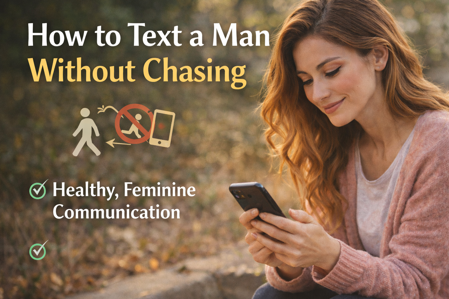 How to Text a Man Without Chasing