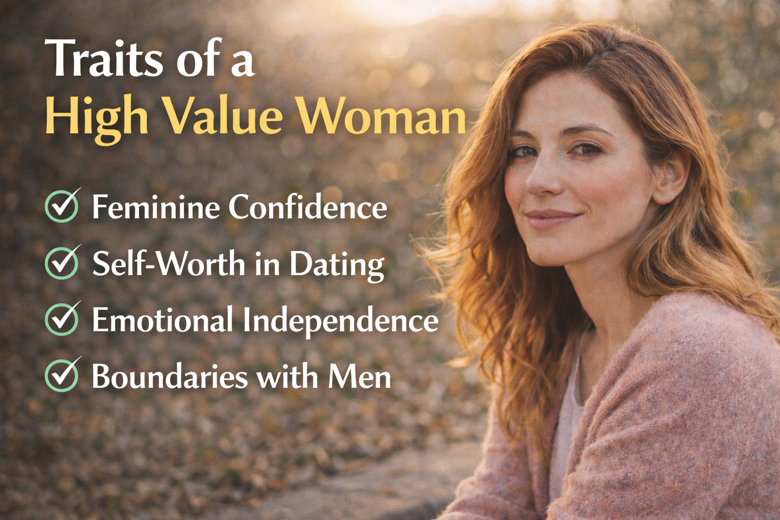 Traits of a High Value Woman