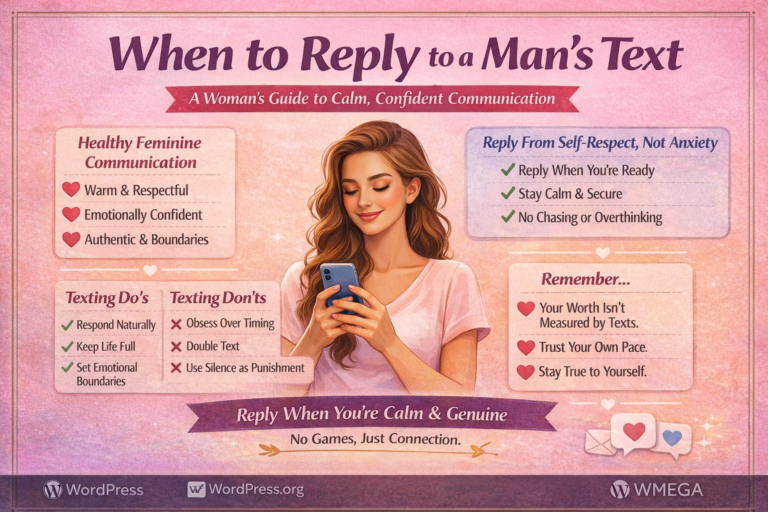 When to Reply to a Man’s Text